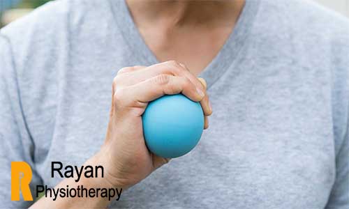 فشردن توپ - درمان آرتروز مچ دست با فیزیوتراپی
