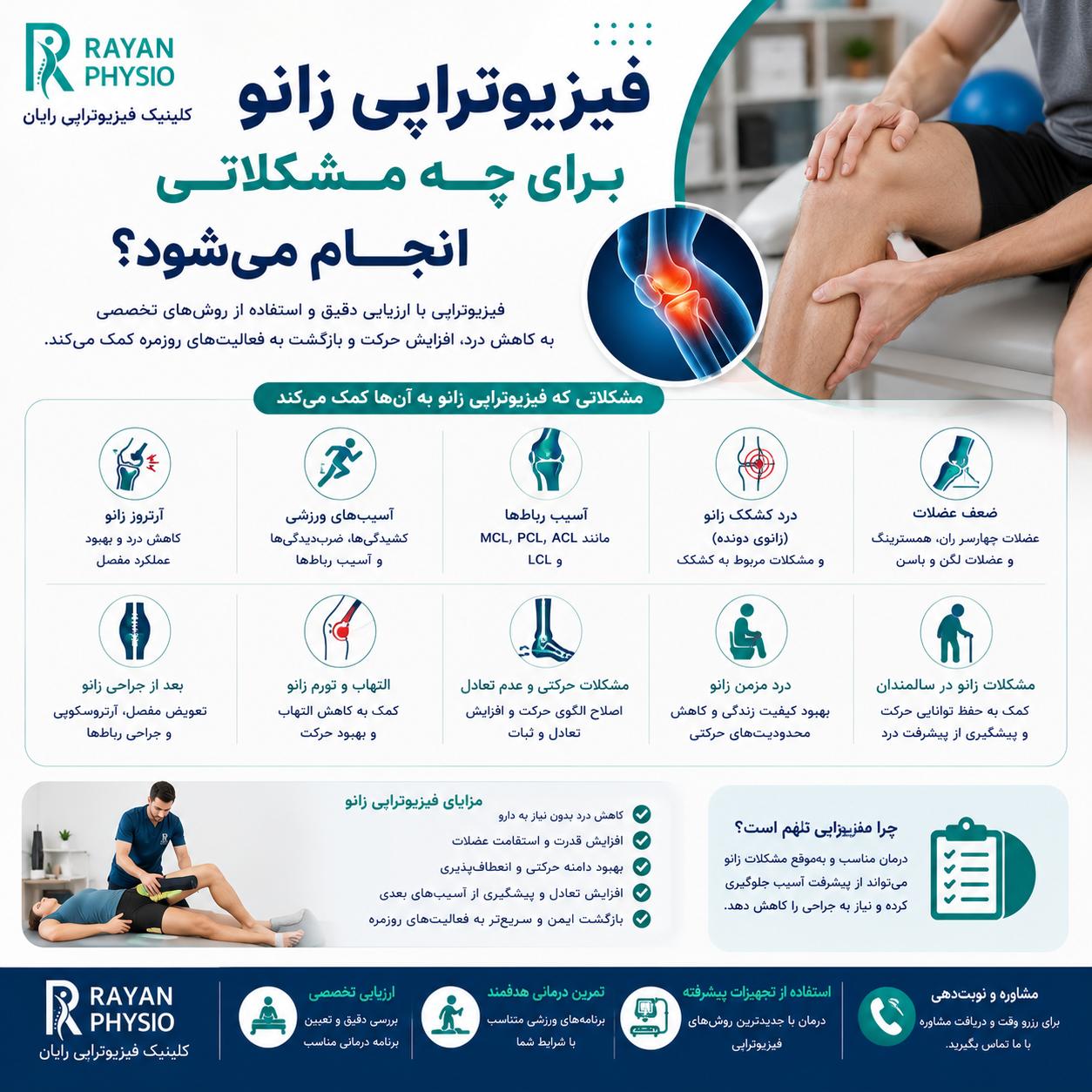 آیا فیزیوتراپی زانو درد را درمان میکند؟