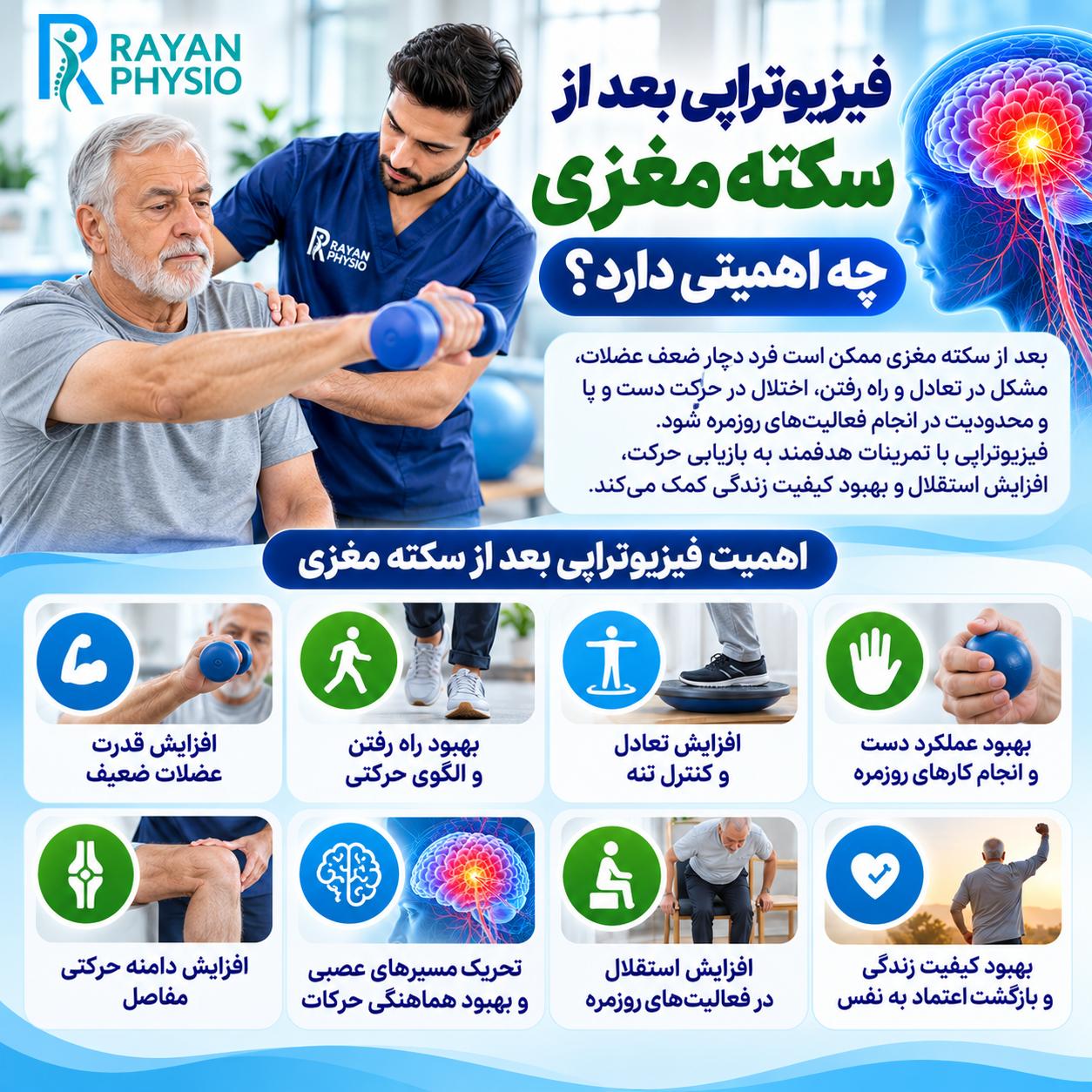 فیزیوتراپی سکته مغزی؛ توانبخشی و بازگشت حرکت